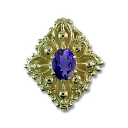 ra6893 Iolite Bracelet Slide 